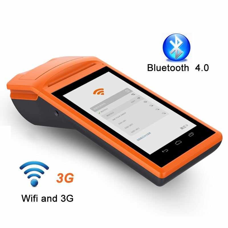 Cititor cod bare 1D Bluetooth imprimanta termica incorporata, slot SIM, LCD 5.5 inch