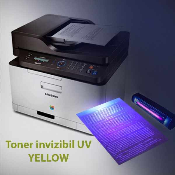 Toner invizibil UV pentru Samsung si Lexmark monocrom, Yellow, praf 50 g